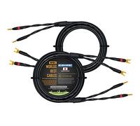WORLDS BEST CABLES 3 Meter - Canare 4S11 - Audiophile Grade - HiFi Star-Quad Speaker Cable Pair with Eminence Gold Banana & Spade Connectors