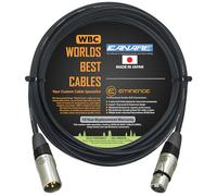 WORLDS BEST CABLES 3 Meter - Canare L-4E6S, Star Quad Balanced Male To Female Microphone Cables With Eminence E311 & E312 Gold XLR Connectors - CUSTOM MADE
