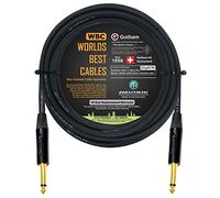 WORLDS BEST CABLES 8 Meter - Gotham GAC-1 Ultra Pro - Premium, Low-Capacitance (21 pf/Ft) Guitar Bass Instrument Cable - with Straight to Straight 6.35mm Neutrik Gold Plated TS Connectors