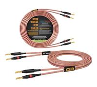 WORLDS BEST CABLES Van Damme 2 x 2.50 mm2 (2x 14AWG) - 3.5 Meter - 99.99% UP-LCOFC Figure-8 Audiophile Hi-Fi Speaker Cable Pair w/Eminence Gold Plated Banana Plugs