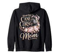 Worlds Best Cane Corso Mom Dog Mother Zip Hoodie