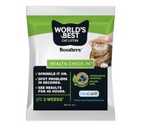 WORLD'S BEST CAT LITTER® Boosters™ Health Check-in™ | Cat Litter Additive for Health Monitoring | UTI Monitoring and Detection with Color Changing Indicator | Home Testing | Vet Approved | 12g