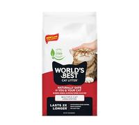 WORLD'S BEST CAT LITTER Multiple Cat Unscented, 15-Pounds - Natural Ingredients, Quick Clumping, Flushable, 99% Dust Free - Long-Lasting Odor Control & Easy Scooping