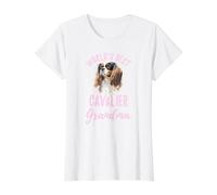 World's Best Cavalier Grandma Cavalier King Charles Granddog Value Graphic T-Shirt, Women, White, S