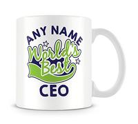 World's Best CEO Personalised Mug with Name - Green