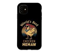 World's Best Chicken Memaw Hen Farmer Lover Case for iPhone 11