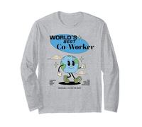 Worlds Best Co-Worker Funny Employee Coworker Appreciation Long Sleeve T-Shirt
