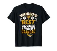 World's Best Cocker Spaniel Grandad Granddog T-Shirt