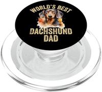 World's Best Dachshund Dad Funny Weiner Dog Doxie Daddy PopSockets PopGrip for MagSafe