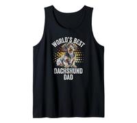 World's Best Dachshund Dad Funny Weiner Dog Doxie Daddy Tank Top