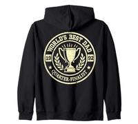 Worlds Best Dad 1992 Quarter-Finalist Trophy Zip Hoodie