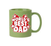 World's Best Dad, Best Dad Gifts, Father's Day Gift, Full Coloured Frosted Coffee Mug. (Green)
