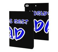 World's Best Dad Funny Tablet Cases Multi-Viewing Angels Trifold Stand Case Compatible with iPad Series