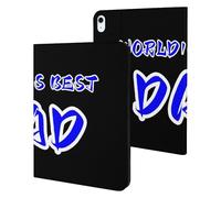 World's Best Dad Funny Tablet Cases Multi-Viewing Angels Trifold Stand Case Compatible with iPad Series