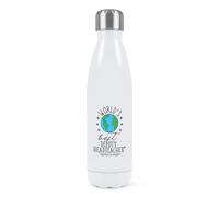 World's Best Deputy Headteacher Double Wall Water Bottle Insulated Stainless Steel Sports Drinks 500ml White