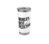 World's Best Detective for Crime Solving Lovers Stainless Steel Insulated Tumbler