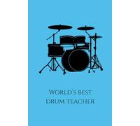 World's best drum teacher notebook