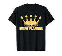 World's Best Event Planner Saying Funny Event Planner Value Graphic T-Shirt, Men, Black, L