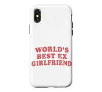 World's Best Ex Girlfriend Funny Sarcastic Retro Pink Quote Case for iPhone X/XS