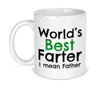 Worlds best farter Mug 11oz ~ mean father ~ Fathers Day Gift ~ Dad Mug ~ Dad Birthday ~ Dad Coffee ~ Gift for Dad ~ first fathers day by the Print Maniacs