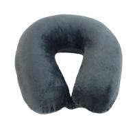 World's Best Feather Soft Microfiber Neck Pillow, Charcoal,12 x 13 x 4