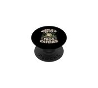 World's Best Frog Catcher Amphibian Toad Lover PopSockets Adhesive PopGrip