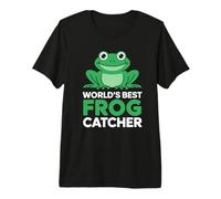 Worlds Best Frog Catcher Cute Frog Lover Premium T-Shirt