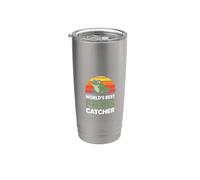 Worlds Best Frog Catcher Retro Frog Hunter Stainless Steel Insulated Tumbler