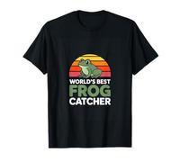 Worlds Best Frog Catcher Retro Frog Hunter T-Shirt