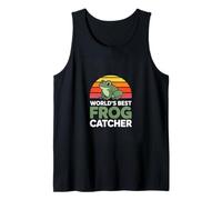 Worlds Best Frog Catcher Retro Frog Hunter Tank Top