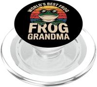 Worlds Best Frog Frog Grandma Retro Sunset PopSockets PopGrip for MagSafe