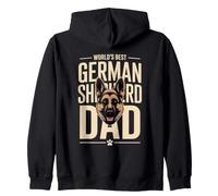 World's Best German Shepherd Dad Owner Lover Zip Hoodie