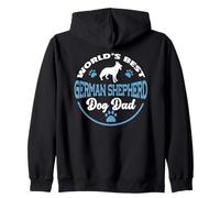 World's Best German Shepherd Dog Dad German Shepherd Zip Hoodie