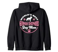 World's Best German Shepherd Dog Mom German Shepherd Zip Hoodie