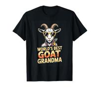 Worlds Best Goat Grandma Funny Farm Nana T-Shirt