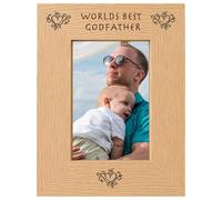 Worlds Best Godfather 6x4 Oak Effect Photo Picture Frame Keepsake Gift