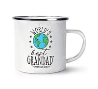 World's Best Grandad Retro Enamel Mug Cup
