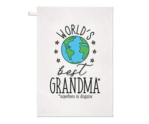 World's Best Grandma Tea Towel Dish Cloth