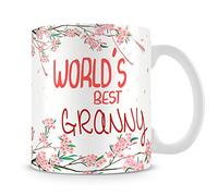World's Best Granny Coffee Tea Cocoa Soup Daily use Mug Birthday Gift Mother's Day C Handle Unique Ceramic Cup Mug. (White Mug)