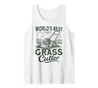 Worlds Best Grass Cutter Lawn Mower Gardening Tank Top
