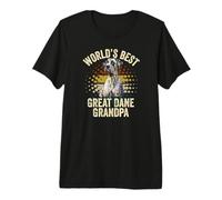World's Best Great Dane Grandpa Funny Great Dane Granddog Premium T-Shirt