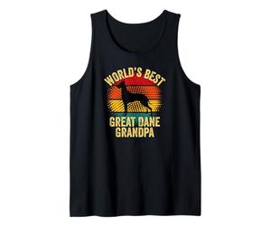 World's Best Great Dane Grandpa Funny Great Dane Granddog Tank Top
