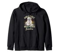World's Best Great Pyrenees Grandma Great Pyrenees Granddog Zip Hoodie