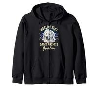 World's Best Great Pyrenees Grandma Great Pyrenees Granddog Zip Hoodie