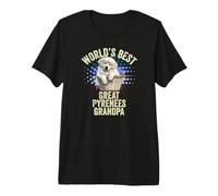 World's Best Great Pyrenees Grandpa Great Pyrenees Granddog Premium T-Shirt