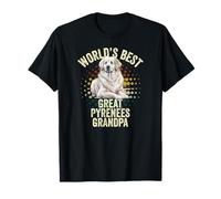 World's Best Great Pyrenees Grandpa Great Pyrenees Granddog T-Shirt