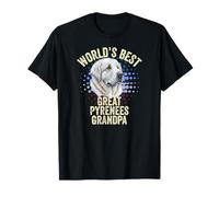 World's Best Great Pyrenees Grandpa Great Pyrenees Granddog T-Shirt