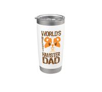 Worlds Best Hamster Dad Dabbing Funny Saying Hammy Dab Gift Stainless Steel Insulated Tumbler