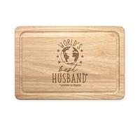 World's Best Husband Rectangular Wooden Chopping Board