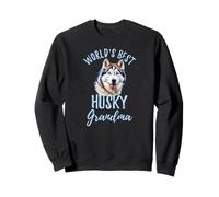 World's Best Husky Grandma Cute Siberian Husky Granddog Sweatshirt